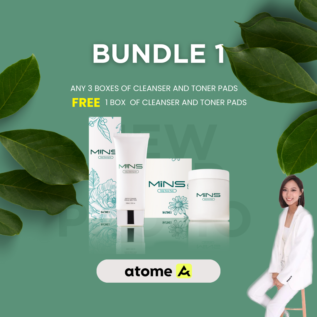 MINS CLEANSING GEL AND TONER PADS BUNDLE