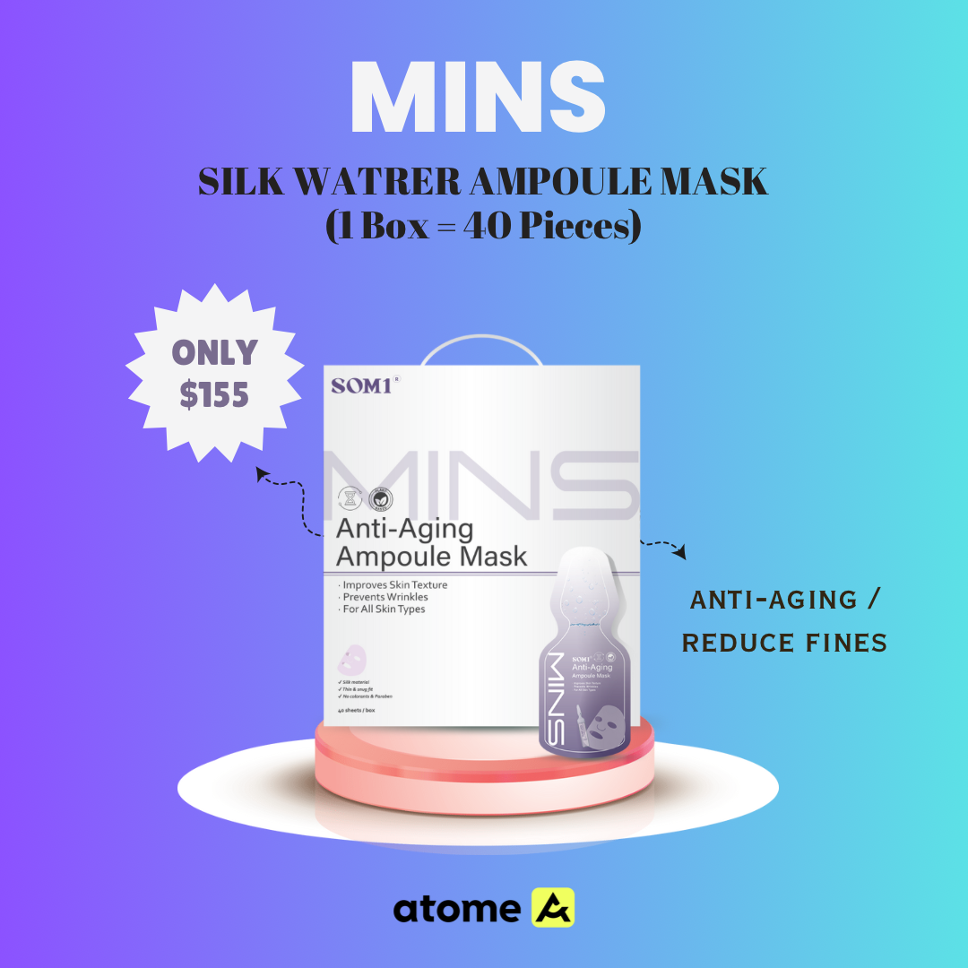 MINS SILK WATER AMPOULE MASK (40 PIECES)