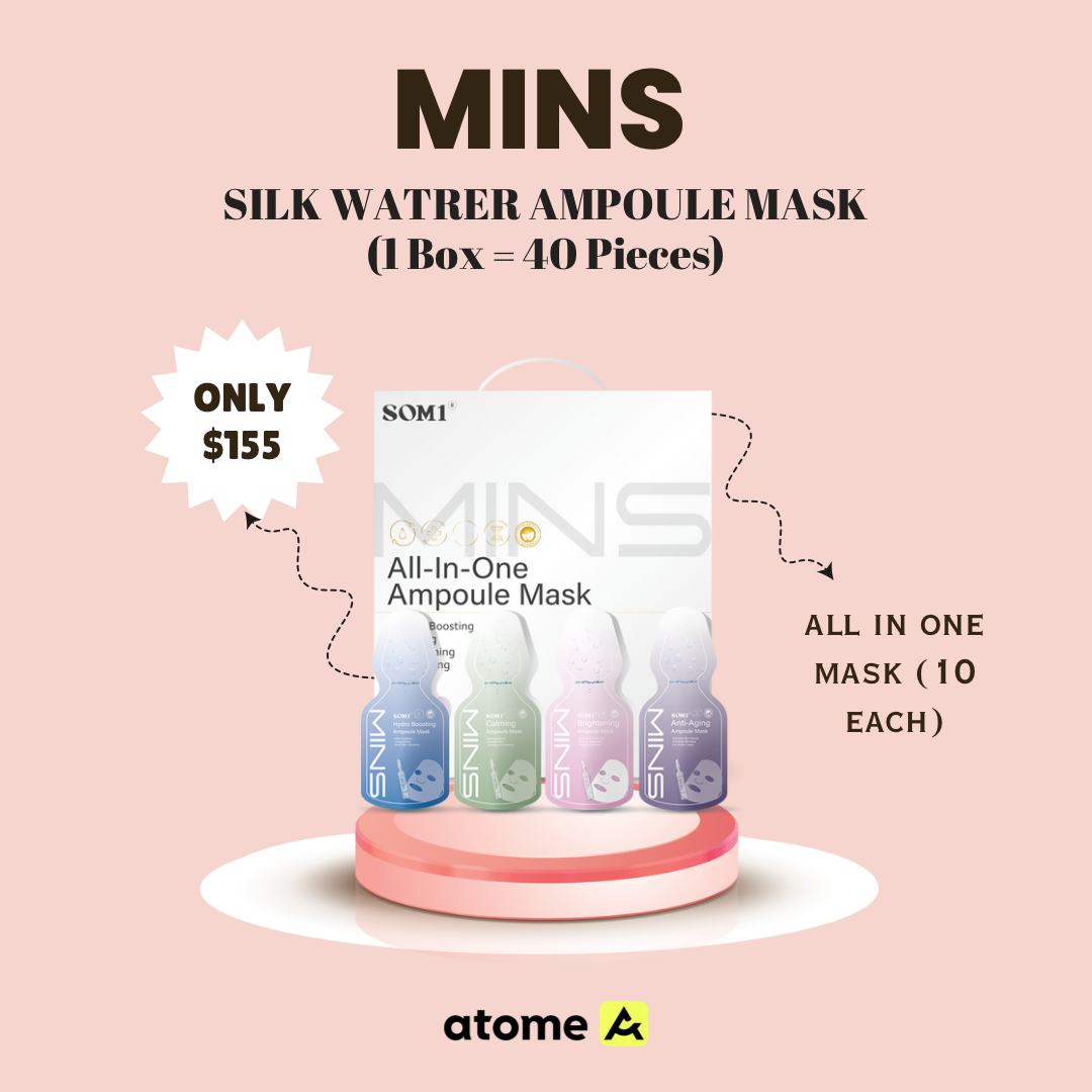 MINS SILK WATER AMPOULE MASK (40 PIECES)